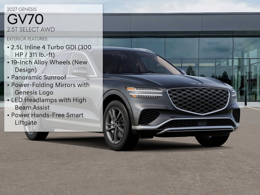 New 2027 Genesis GV70 2.5T Select SUV