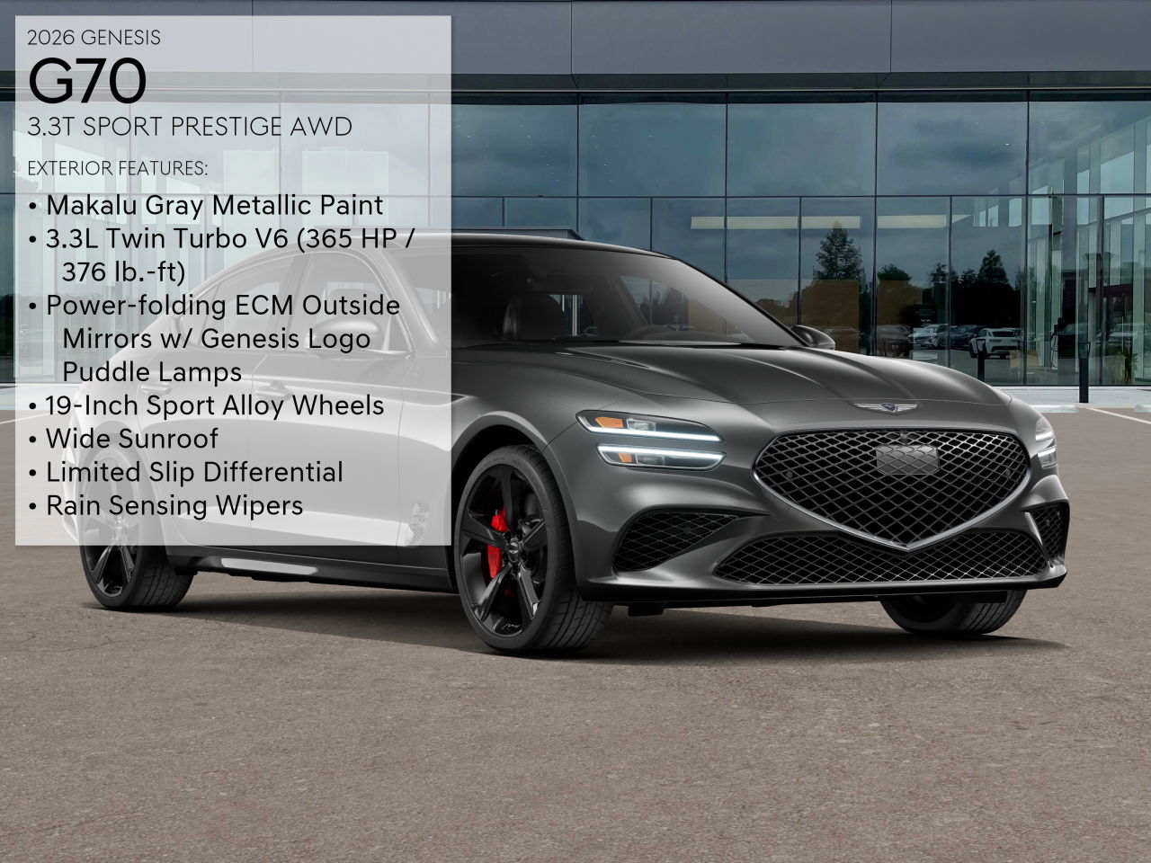 2026 Genesis G70 3.3T Sport Prestige photo 3