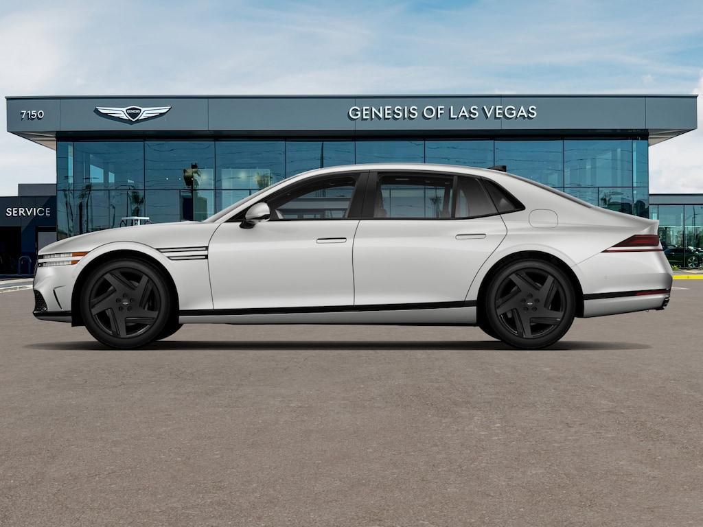New 2026 Genesis G90 3.5T e-SC Prestige Black Sedan