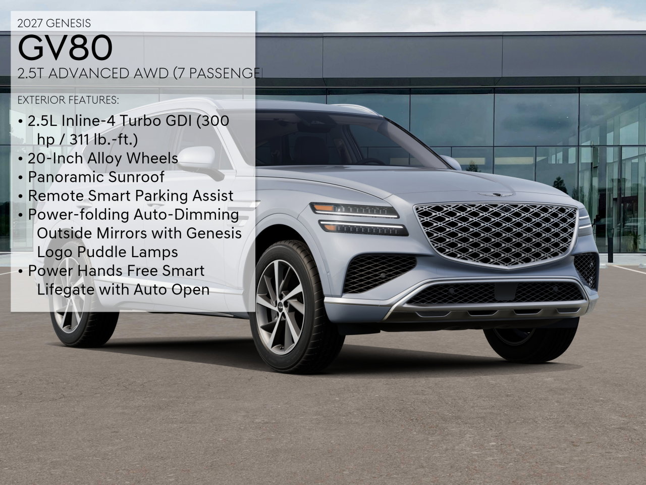New 2027 Genesis GV80 2.5T Advanced SUV