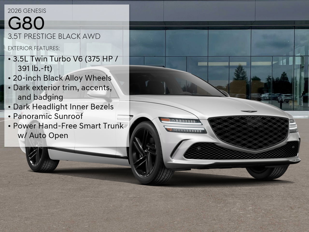 2026 Genesis G80 3.5T Prestige photo 2