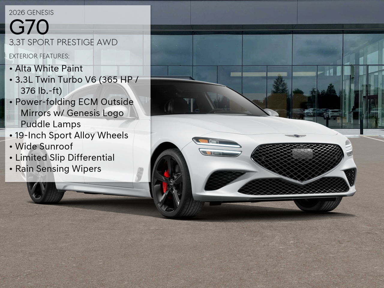 2026 Genesis G70 3.3T Sport Prestige photo 3