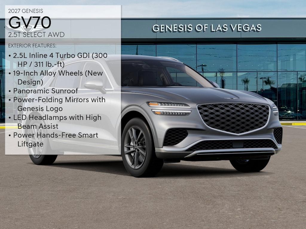 New 2027 Genesis GV70 2.5T Select SUV