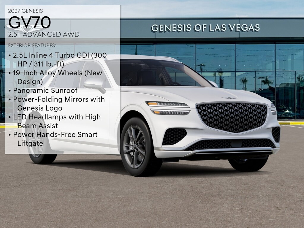 New 2027 Genesis GV70 2.5T Advanced SUV