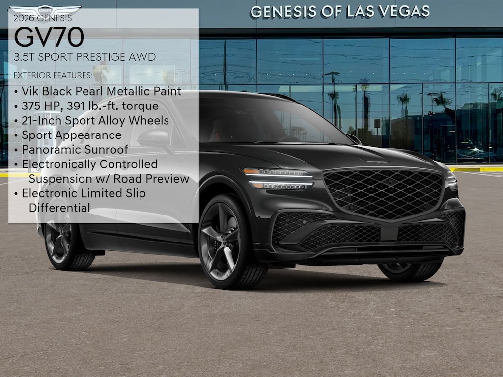 New 2026 Genesis GV70 3.5T Sport Prestige SUV