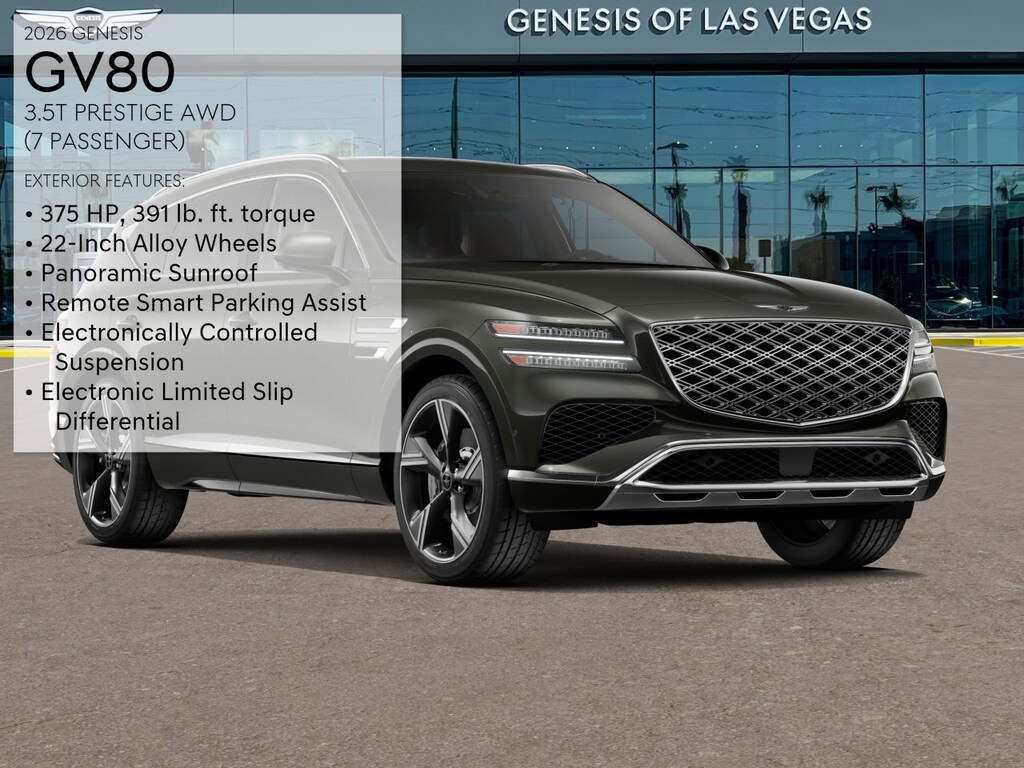 New 2026 Genesis GV80 3.5T Prestige SUV