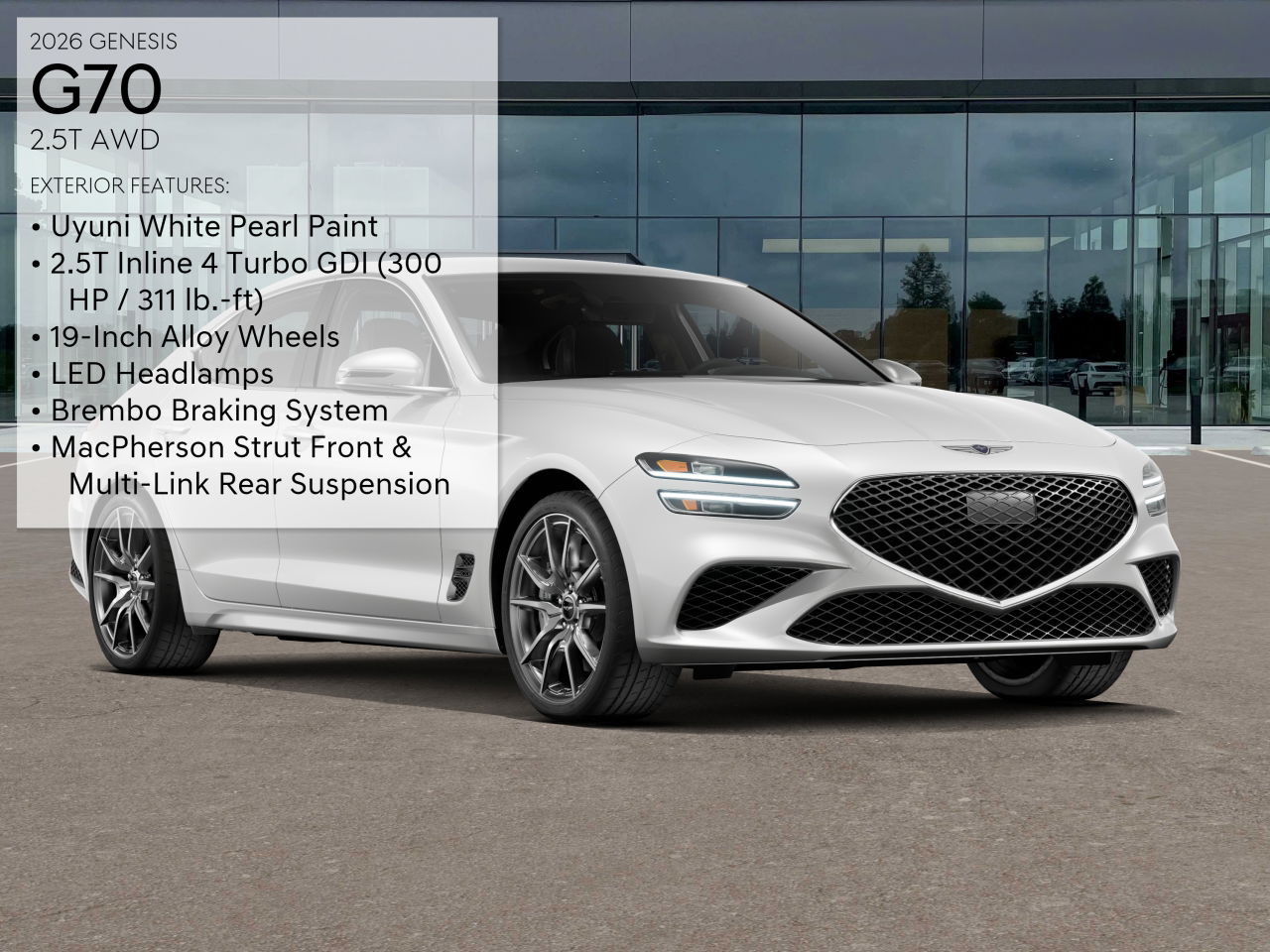 2026 Genesis G70 2.5T AWD photo 3