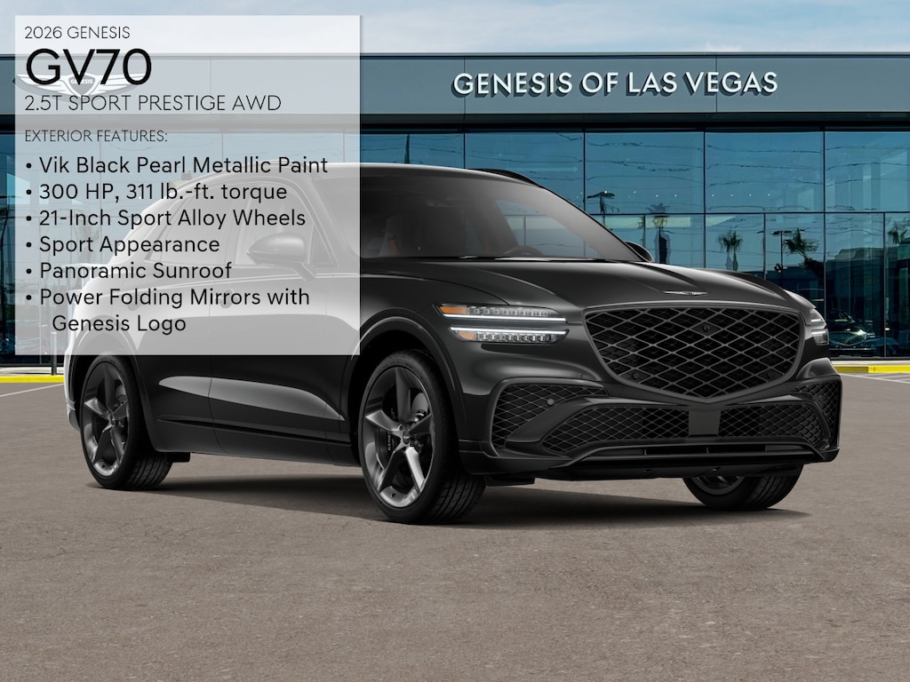 New 2026 Genesis GV70 2.5T Sport Prestige SUV