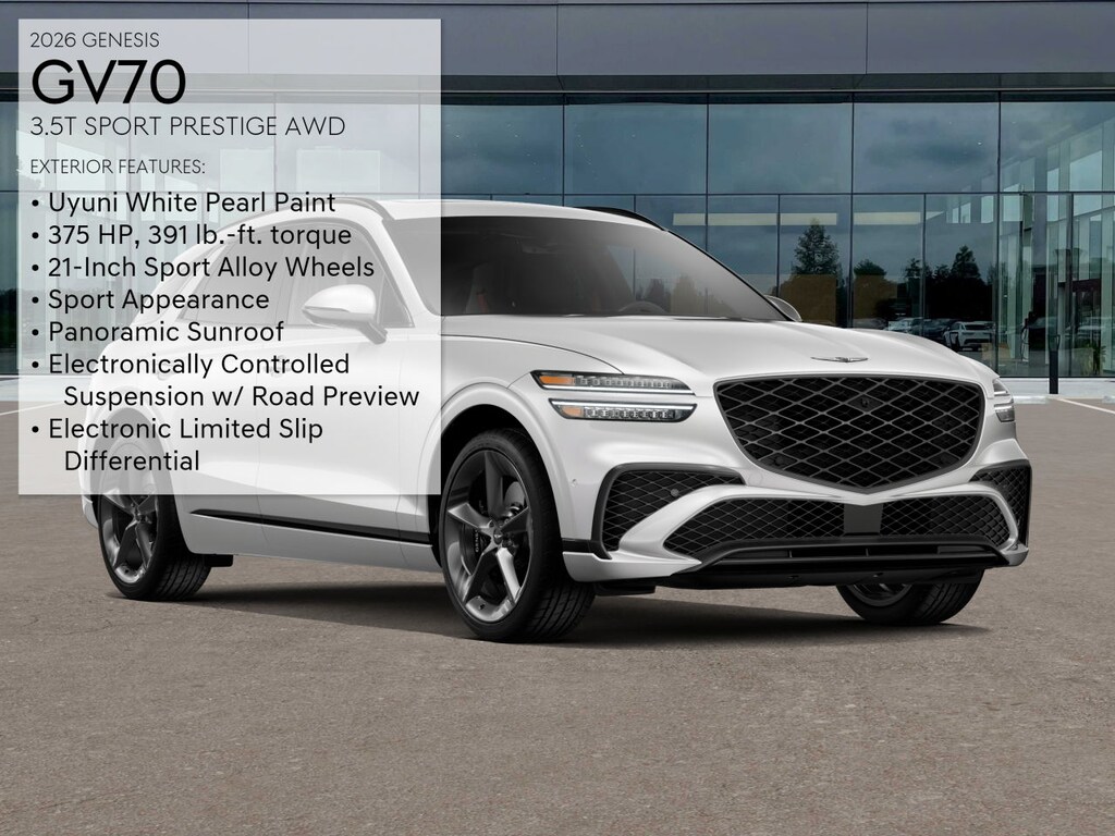 New 2026 Genesis GV70 3.5T Sport Prestige SUV
