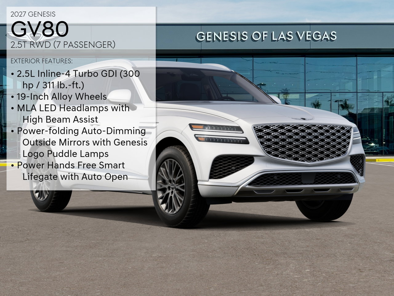 New 2027 Genesis GV80 2.5T SUV