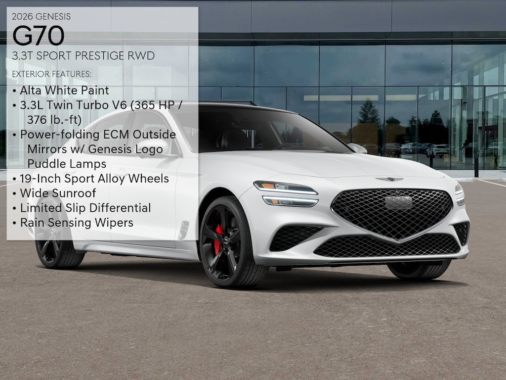New 2026 Genesis G70 3.3T Sport Prestige RWD Sedan