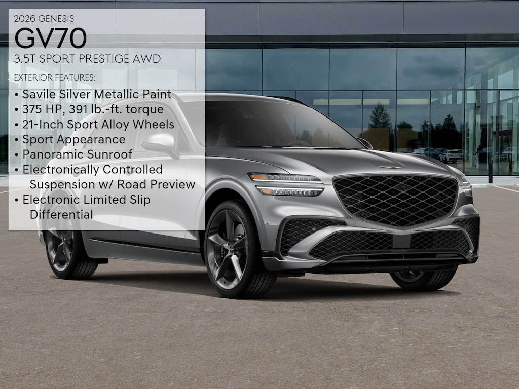 New 2026 Genesis GV70 3.5T Sport Prestige SUV