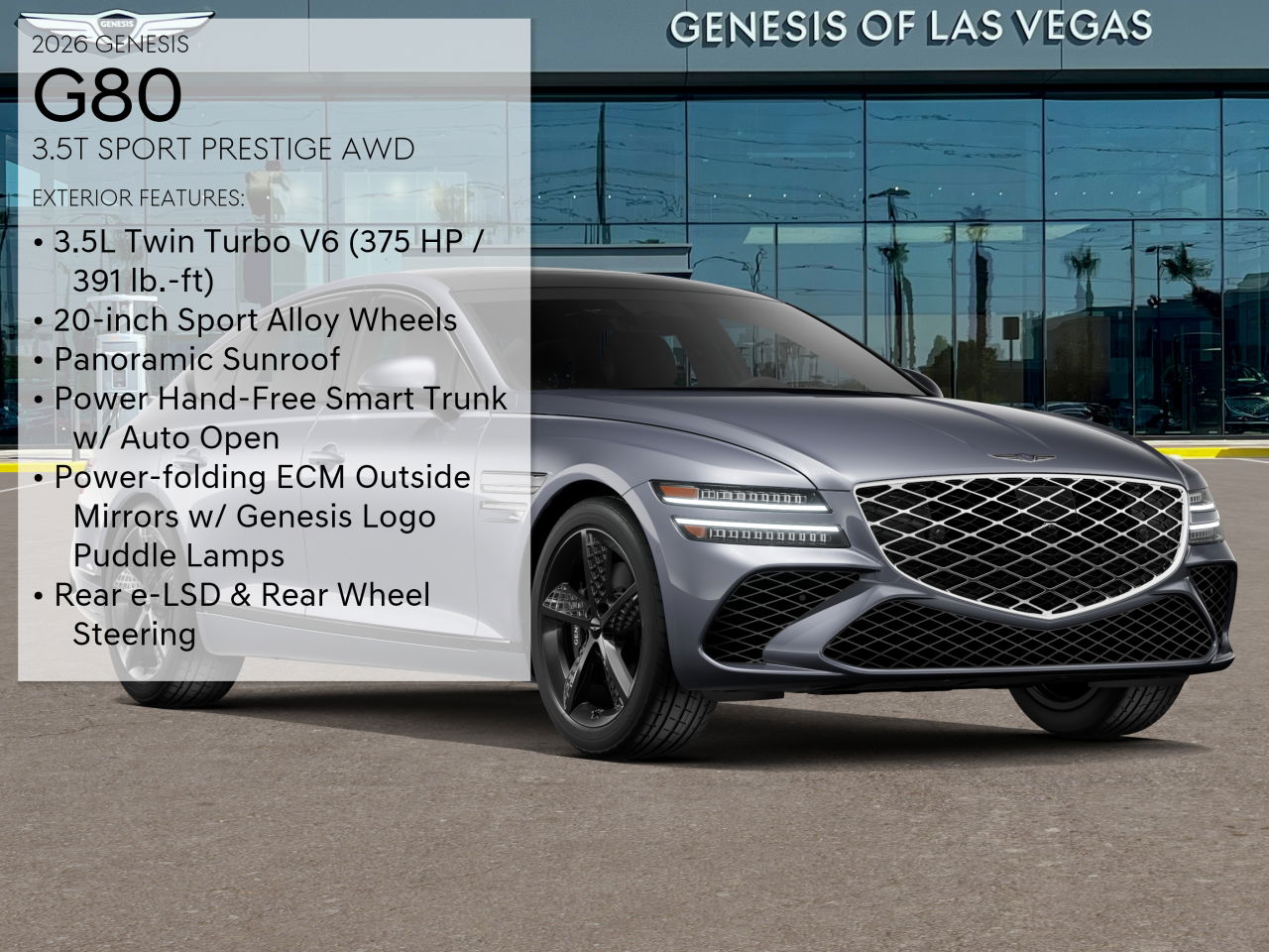 2026 Genesis G80 3.5T Sport Prestige photo 2