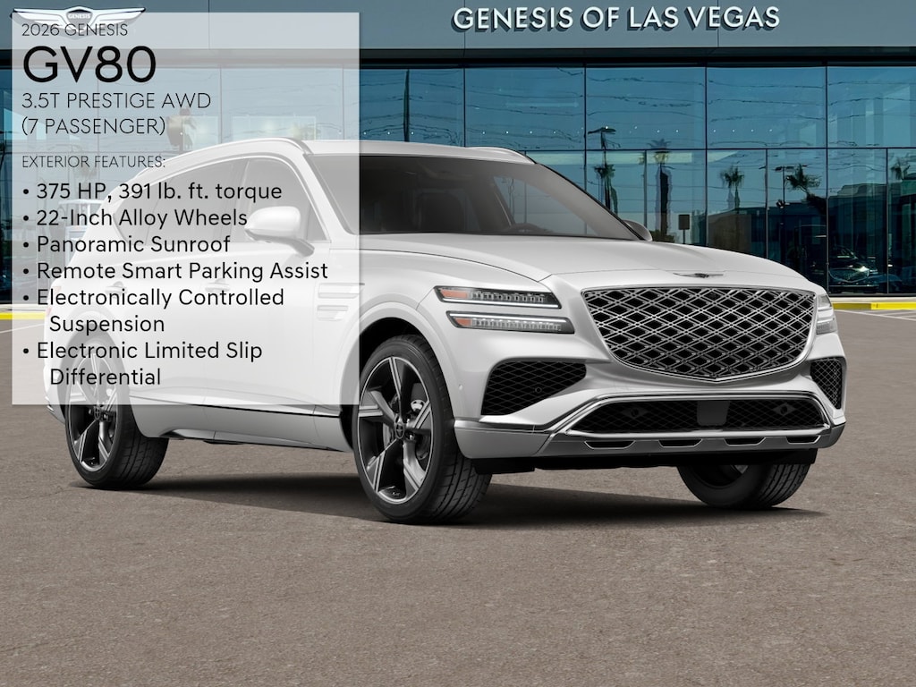 New 2026 Genesis GV80 3.5T Prestige SUV
