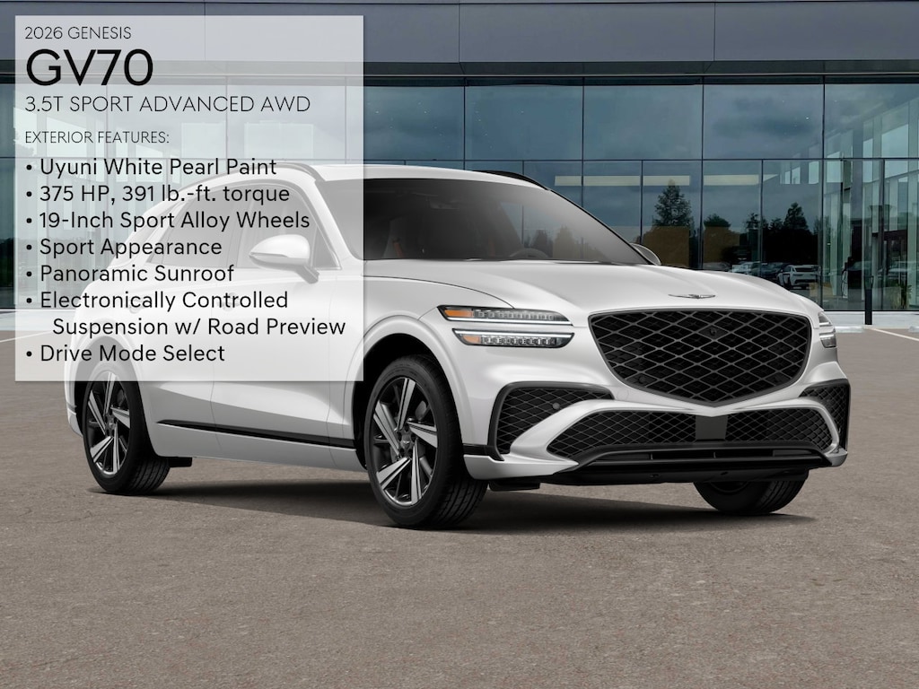 New 2026 Genesis GV70 3.5T Sport Advanced AWD SUV