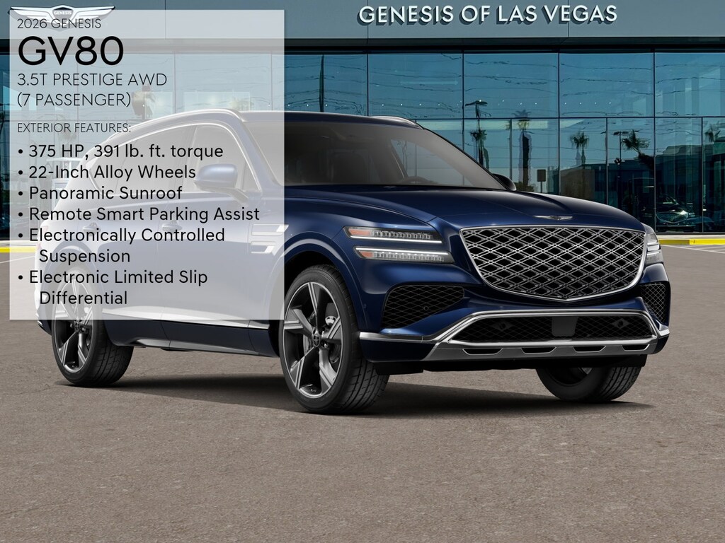 New 2026 Genesis GV80 3.5T Prestige SUV
