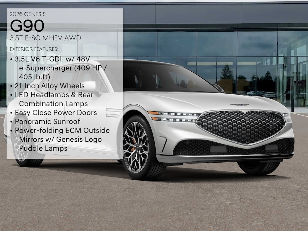 New 2026 Genesis G90 3.5T e-SC Sedan