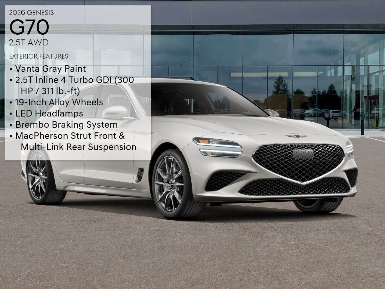 2026 Genesis G70 2.5T AWD photo 3
