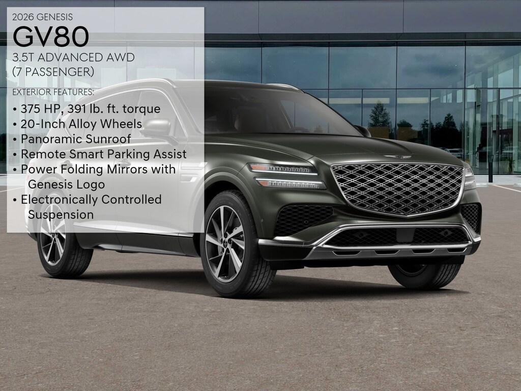 New 2026 Genesis GV80 3.5T Advanced SUV