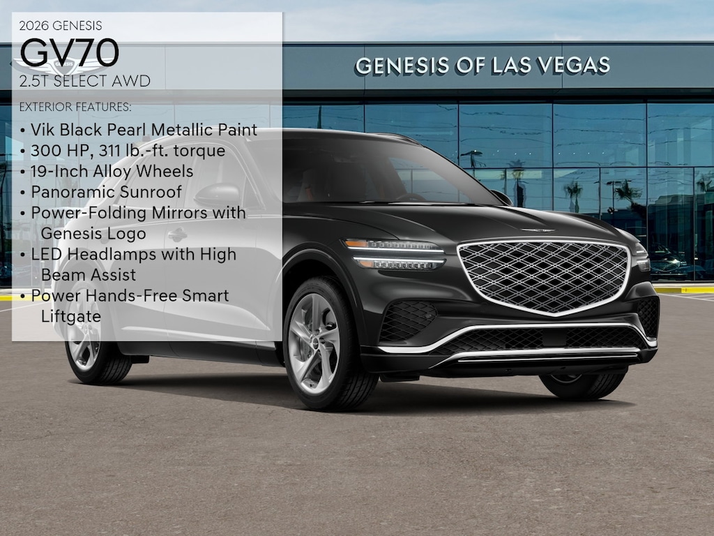 New 2026 Genesis GV70 2.5T Select SUV