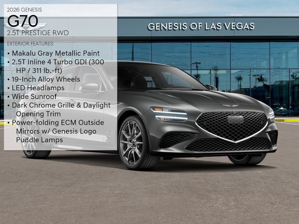 Used 2026 Genesis G70 2.5T Prestige RWD Sedan