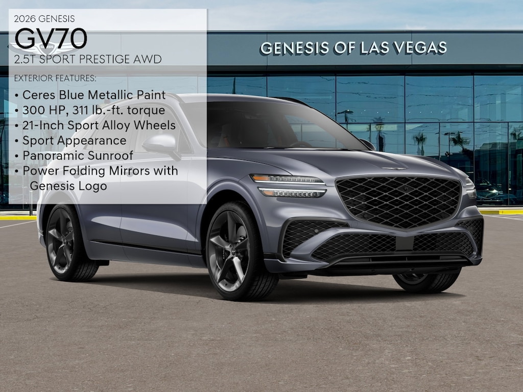 New 2026 Genesis GV70 2.5T Sport Prestige SUV