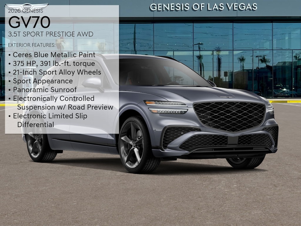 New 2026 Genesis GV70 3.5T Sport Prestige SUV