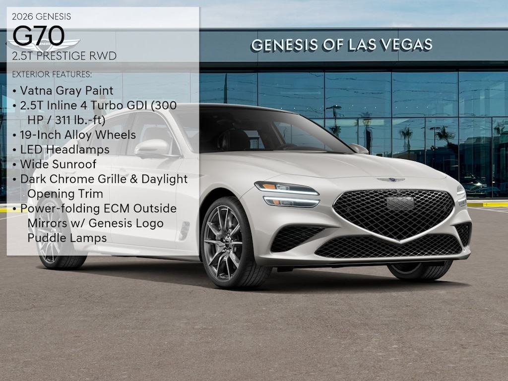 New 2026 Genesis G70 2.5T Prestige Sedan