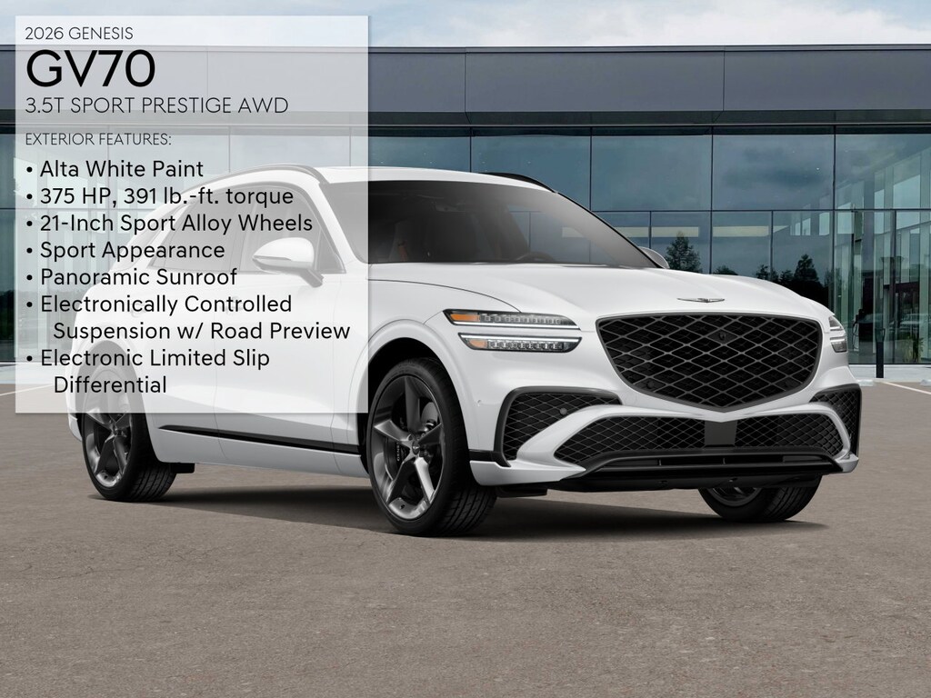 New 2026 Genesis GV70 3.5T Sport Prestige AWD SUV