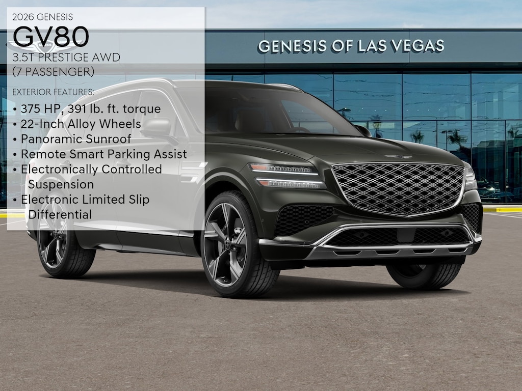 New 2026 Genesis GV80 3.5T Prestige SUV