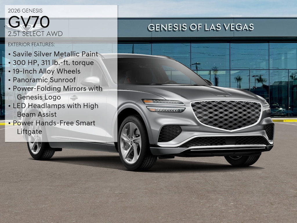 New 2026 Genesis GV70 2.5T Select SUV
