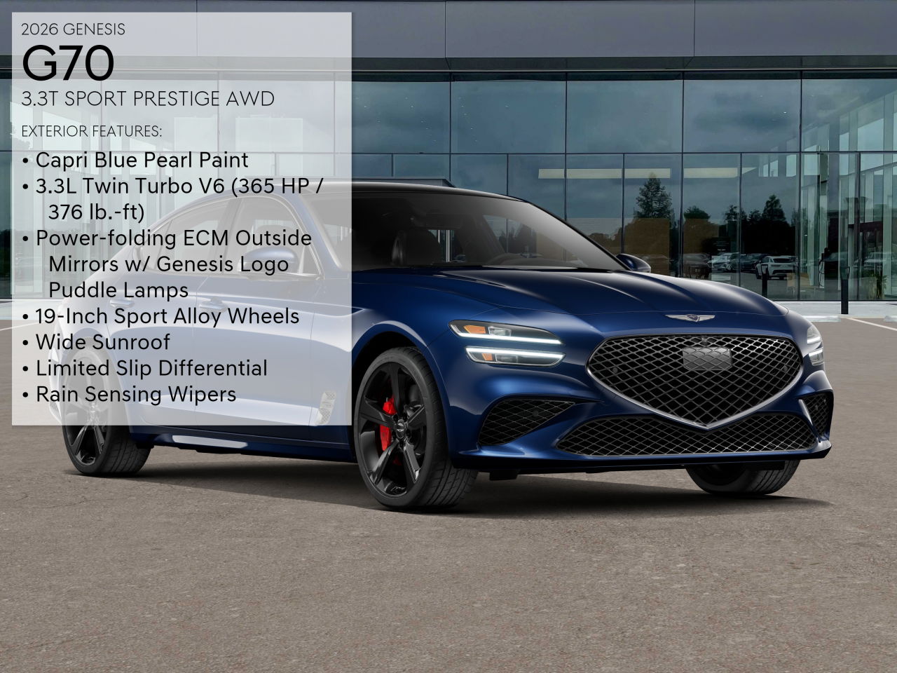 2026 Genesis G70 3.3T Sport Prestige photo 3