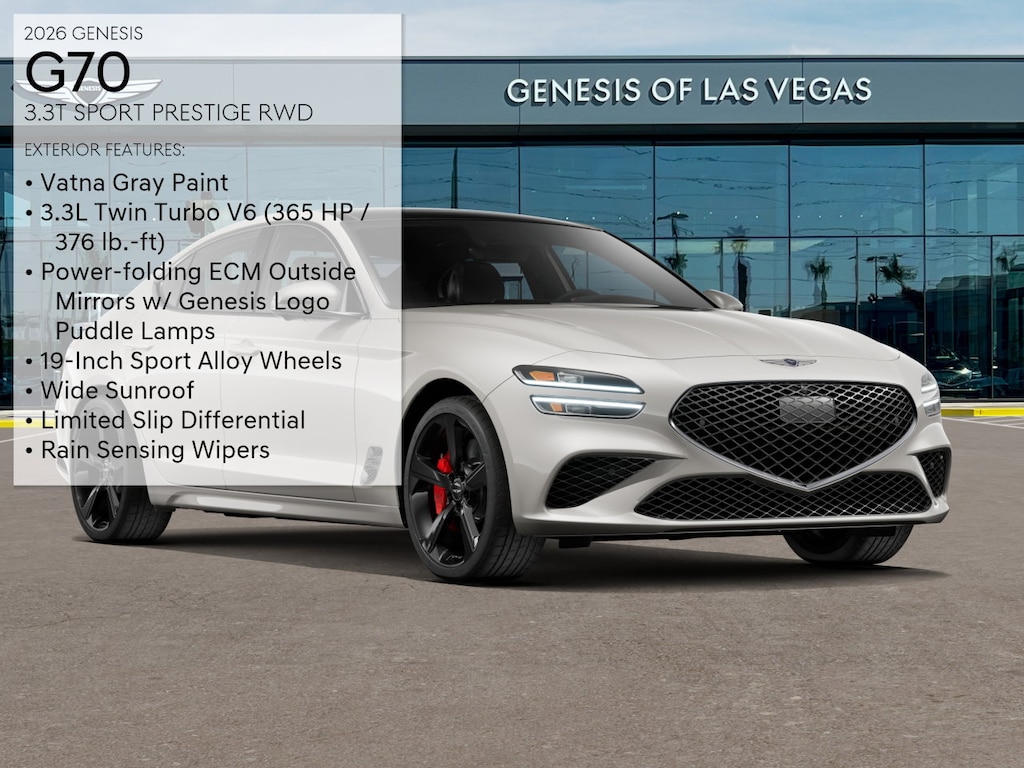 New 2026 Genesis G70 3.3T Sport Prestige Sedan