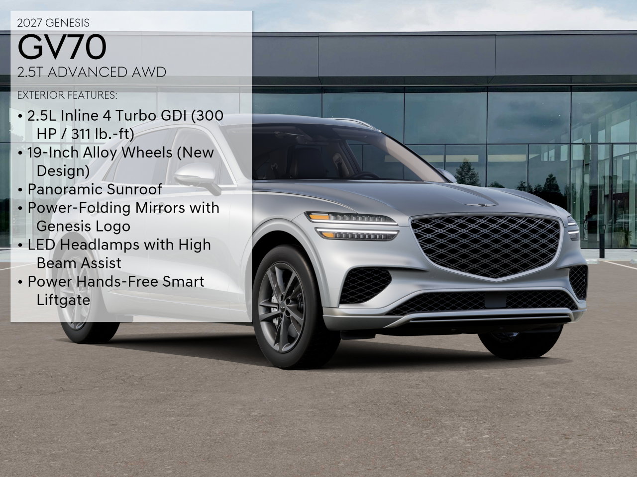New 2027 Genesis GV70 2.5T Advanced SUV