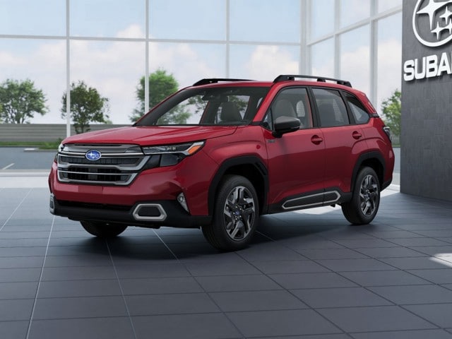 New 2026 Crimson Red Pearl Subaru Limited Hybrid image 2