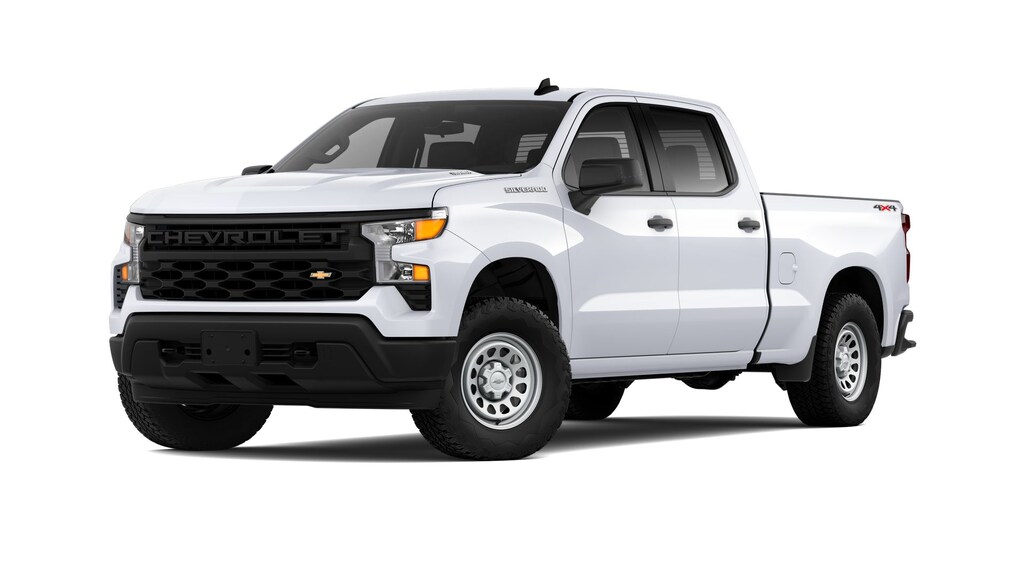 New 2025 Chevrolet Silverado 1500 WT Truck Summit White Cedar Rapids