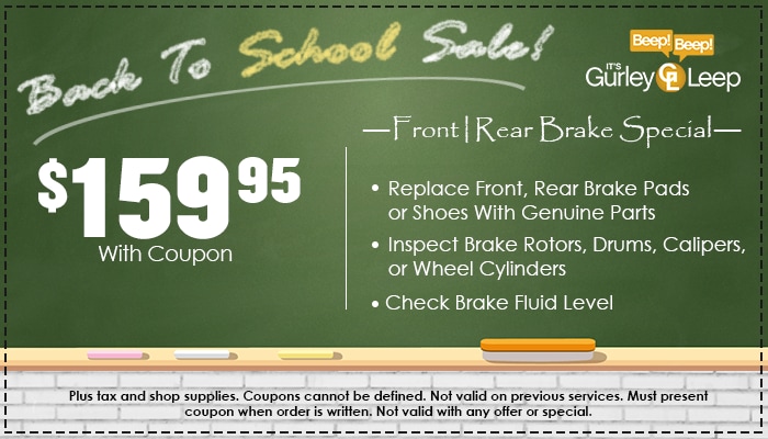 $159.95 Brake Special $159.95 Brake Special