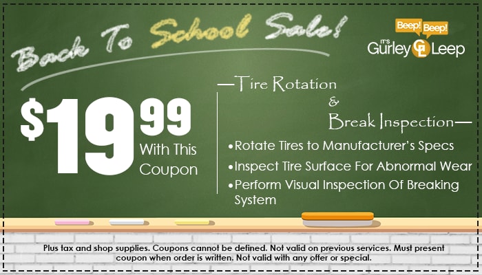 $19.99 Tire Rotation and Brake Inspection $19.99 Tire Rotation and Brake Inspection