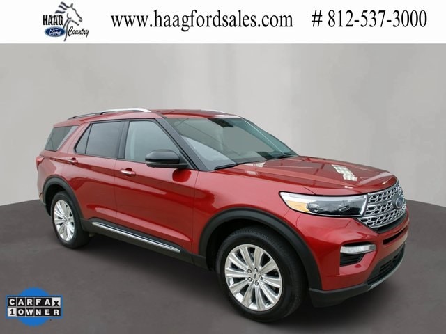 Used 2022 Ford Explorer Limited with VIN 1FM5K8FW0NNA01651 for sale in Greendale, IN