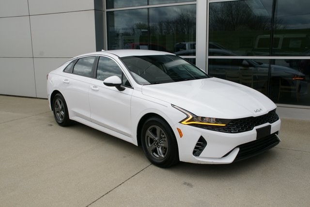 Used 2023 Kia K5 LXS with VIN 5XXG14J2XPG219432 for sale in Greendale, IN