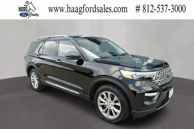 Used 2022 Ford Explorer Limited with VIN 1FMSK8FH6NGA95558 for sale in Greendale, IN