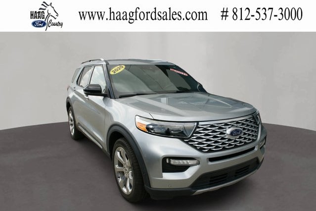 Used 2020 Ford Explorer Platinum with VIN 1FM5K8HC7LGA00386 for sale in Greendale, IN