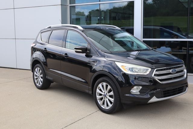 Used 2017 Ford Escape Titanium with VIN 1FMCU0JD4HUD07481 for sale in Greendale, IN