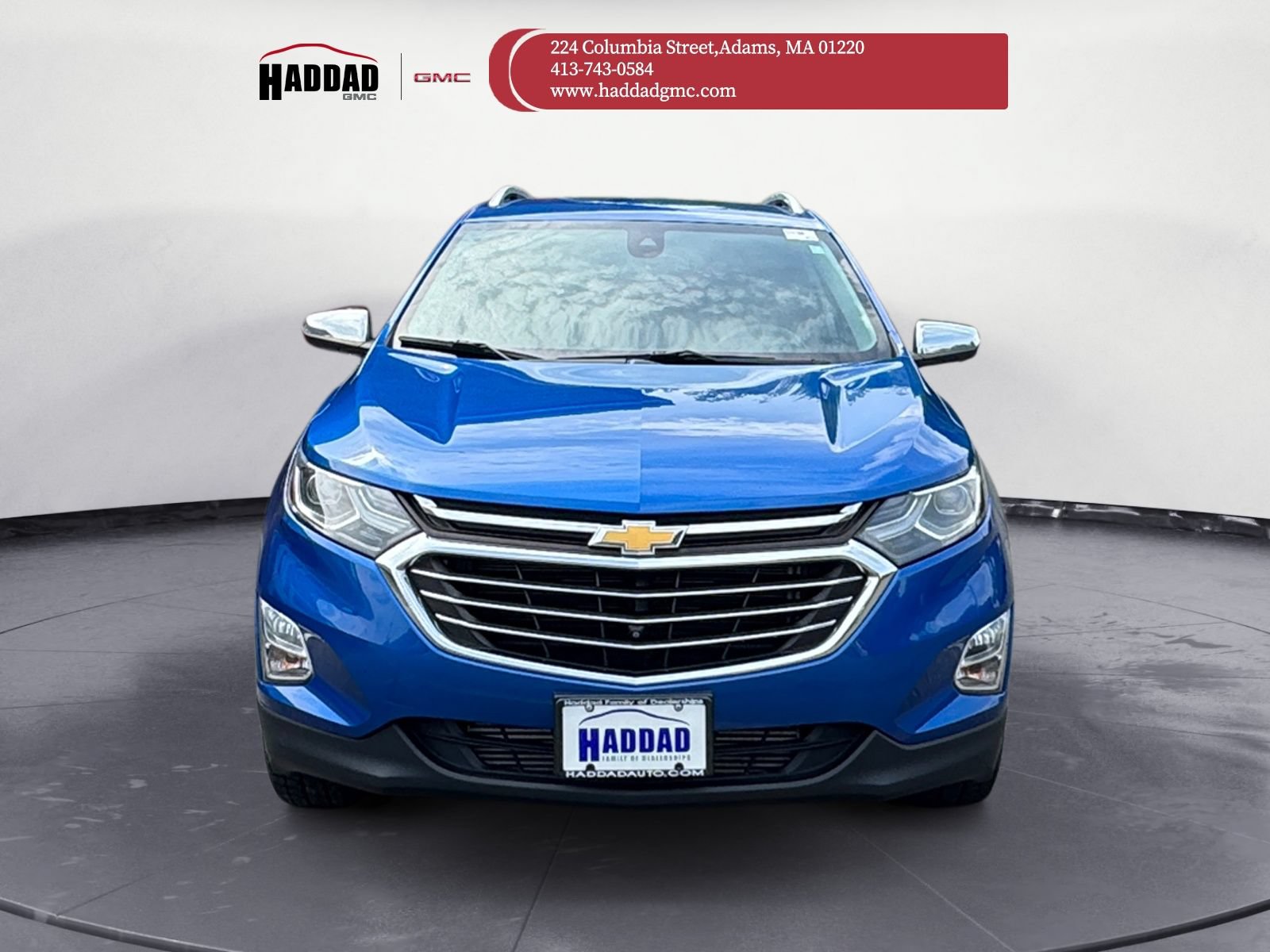 Used 2019 Chevrolet Equinox Premier with VIN 3GNAXYEX6KS554344 for sale in Adams, MA
