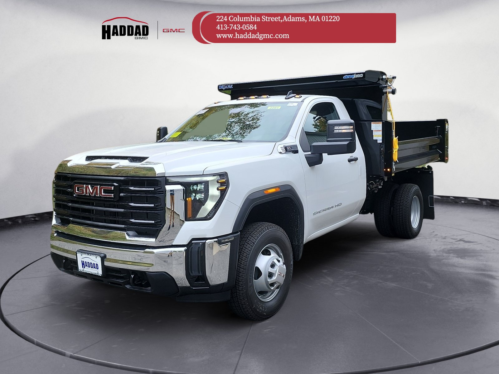 Summit White 2026 GMC Sierra 3500HD Chassis Pickup Truck Four-Wheel Drive Automatic