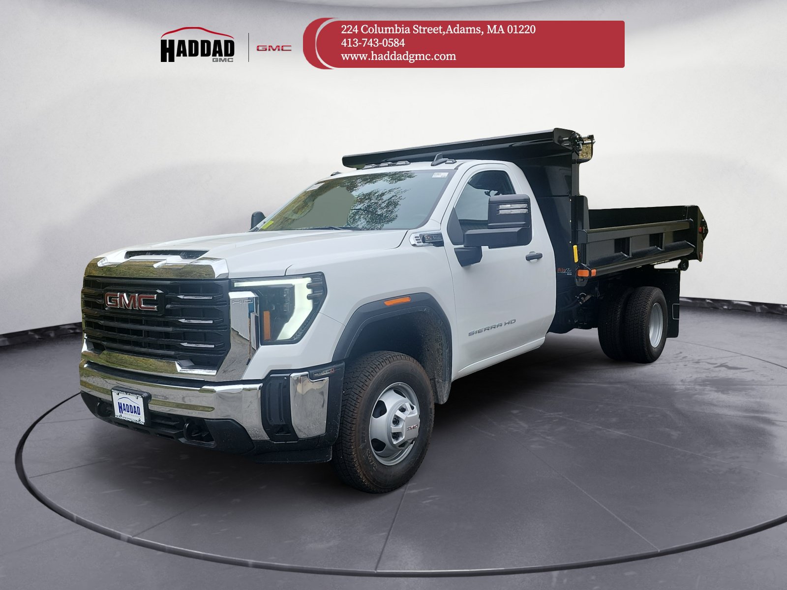 Summit White 2026 GMC Sierra 3500HD Chassis Pickup Truck Four-Wheel Drive Automatic