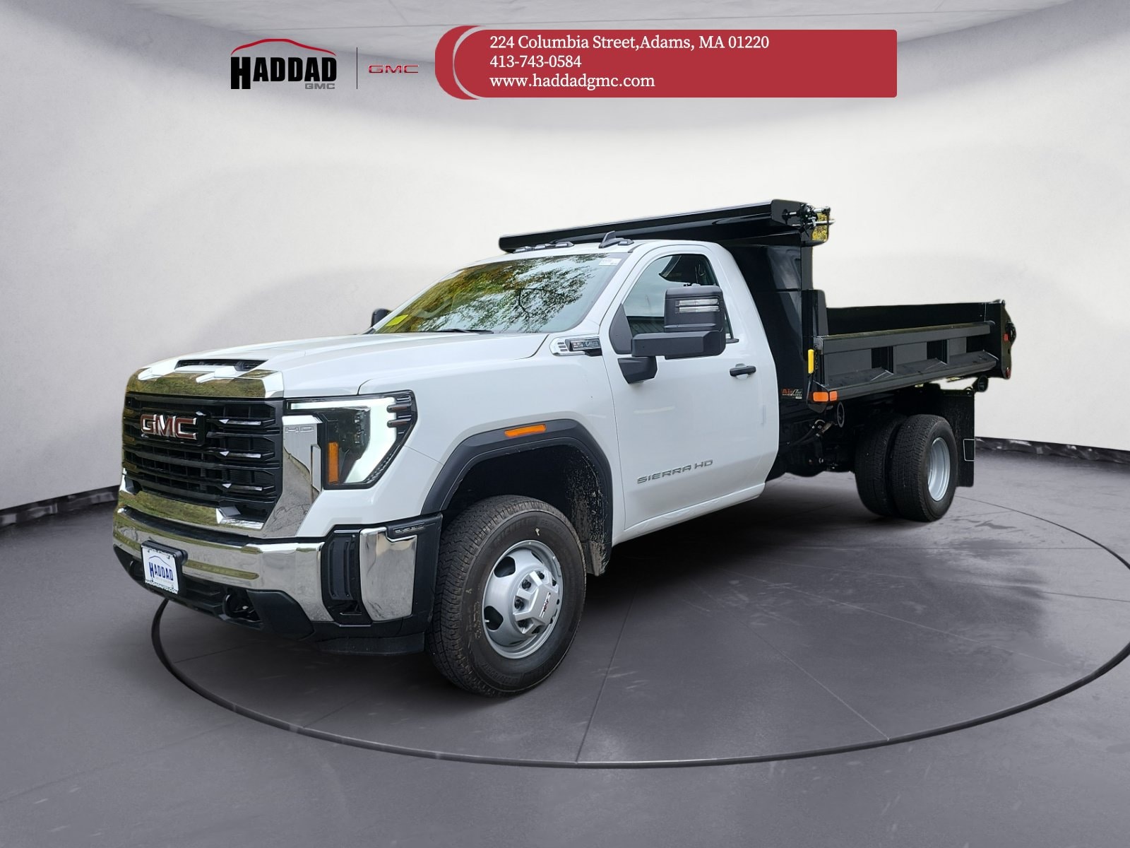 Summit White 2026 GMC Sierra 3500HD Chassis Pickup Truck Four-Wheel Drive Automatic