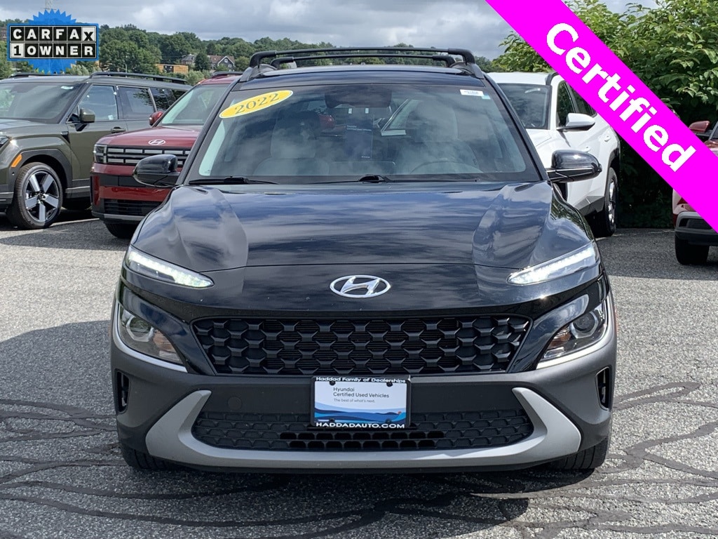 Certified 2022 Hyundai Kona SEL with VIN KM8K6CAB4NU831621 for sale in Pittsfield, MA