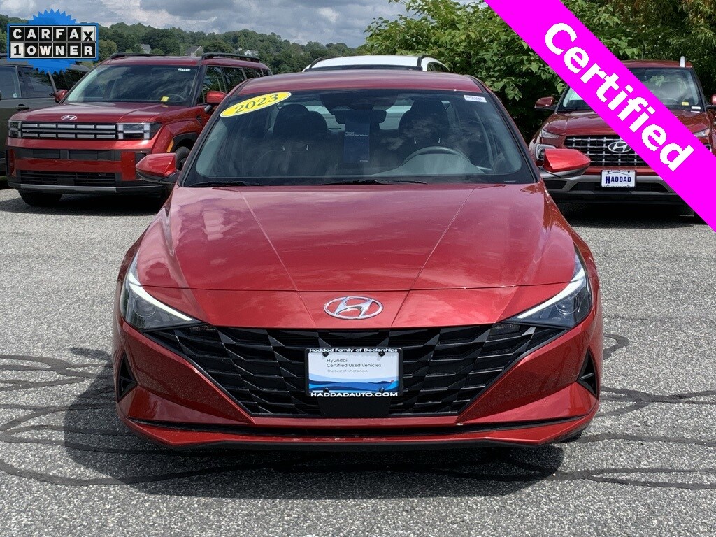 Certified 2023 Hyundai Elantra SEL with VIN KMHLS4AG4PU522980 for sale in Pittsfield, MA