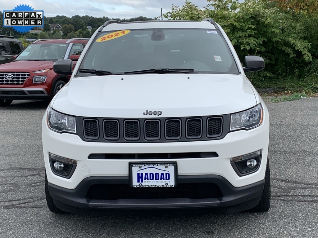 Used 2021 Jeep Compass 80th Spec. Edition with VIN 3C4NJDEB5MT530820 for sale in Pittsfield, MA